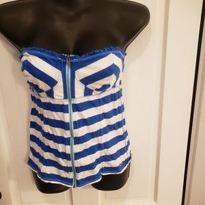 Hollister | Large | Nautical Striped Tube Top